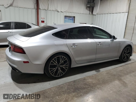 2018 Audi A7 Prestige with VIN WAU23AFC2JN051721, listed as a Copart auction lot 48557544 with 77,190 mi miles and Salvage Title. Bid and sale history available at carsss.com. Image 3.