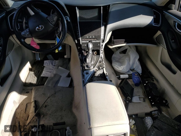 2017 Infiniti Q50 Red Sport 400 with VIN JN1FV7ARXHM870752, listed as a Copart auction lot 46588815 with 0 mi miles and Salvage Title. Bid and sale history available at carsss.com. Image 8.