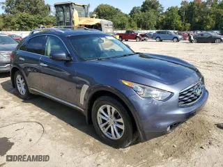 2010 Infiniti FX35 with VIN JN8AS1MW3AM851744, listed as a Copart auction lot 71165354 with 247,174 mi miles and Salvage Title. Bid and sale history available at carsss.com. Image 4.