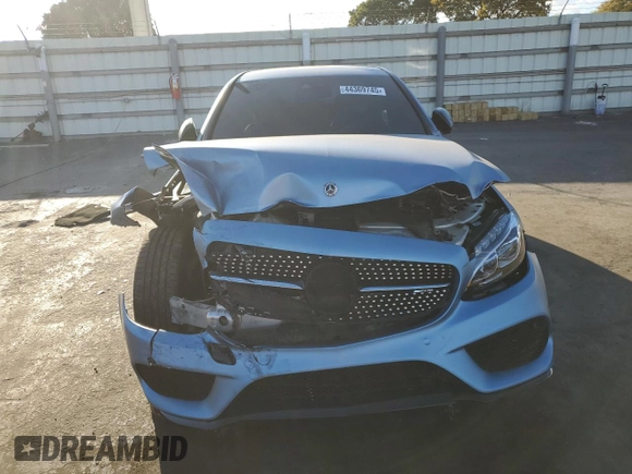 2018 Mercedes-Benz C 43 AMG with VIN 55SWF6EB5JU251989, listed as a Copart auction lot 44369745 with 94,389 mi miles and Salvage Title. Bid and sale history available at carsss.com. Image 5.