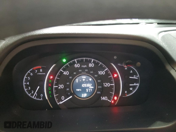 2016 Honda CR-V EX with VIN 2HKRM4H56GH652542, listed as a Copart auction lot 51774185 with 109,382 mi miles and Salvage Title. Bid and sale history available at DreamBid. Image 9.
