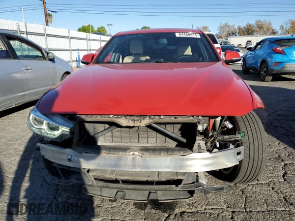 2018 BMW 3 Series 330i with VIN WBA8B9C59JEE83257, listed as a Copart auction lot 84480014 with 47,365 mi miles and Salvage title. Bid and sale history available at DreamBid. Image 5.