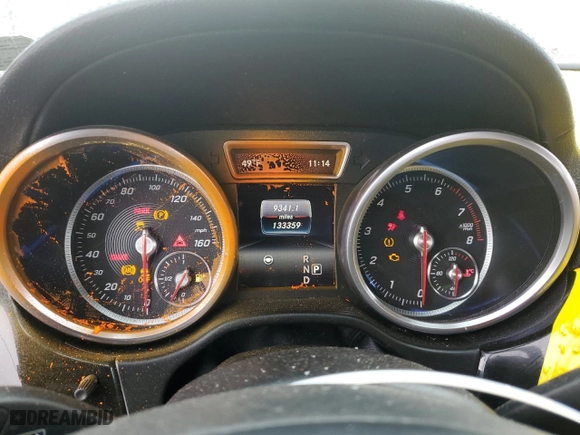 2017 Mercedes-Benz GLS with VIN 4JGDF6EEXHA804573, listed as a Copart auction lot 46919055 with 133,359 mi miles and Salvage Title. Bid and sale history available at carsss.com. Image 9.