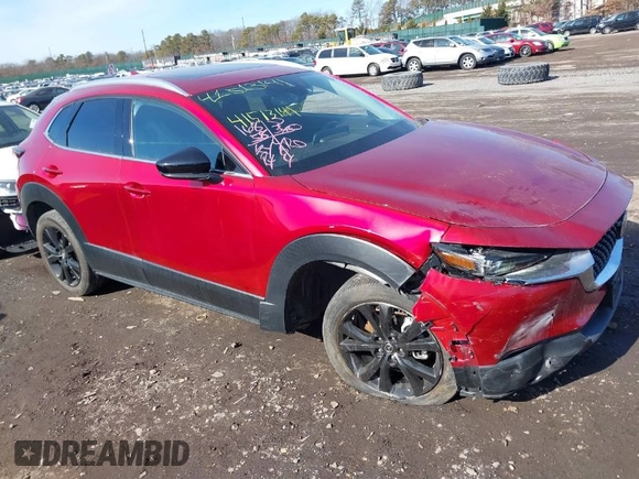 2022 Mazda CX-30 2.5 Turbo Premium Package with VIN 3MVDMBDY1NM458943, listed as a IAAI auction lot 41513141 with 16,858 mi miles. Bid and sale history available at carsss.com. Image 1.