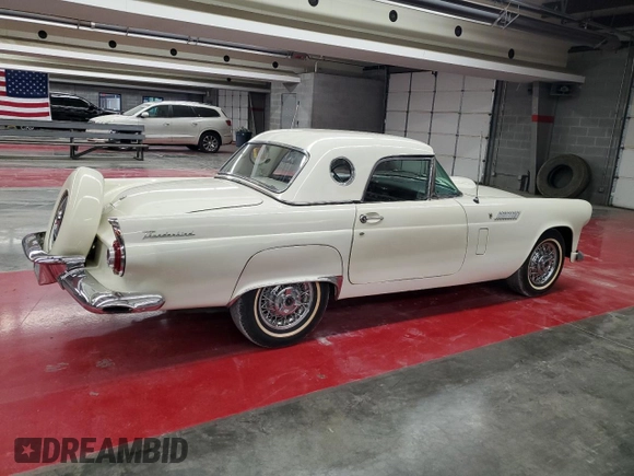 1956 Ford Thunderbird с VIN P6FH207435, выставлен на аукционе Copart как лот 46185885 с пробегом 15 314 миль миль и Чистый • Clean title. История ставок и продаж доступна на DreamBid. Изображение 3.