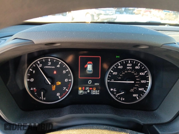 2024 Subaru Impreza Sport with VIN JF1GUAFC6R8871242, listed as a Copart auction lot 44423095 with 1,949 mi miles and Salvage Title. Bid and sale history available at carsss.com. Image 9.
