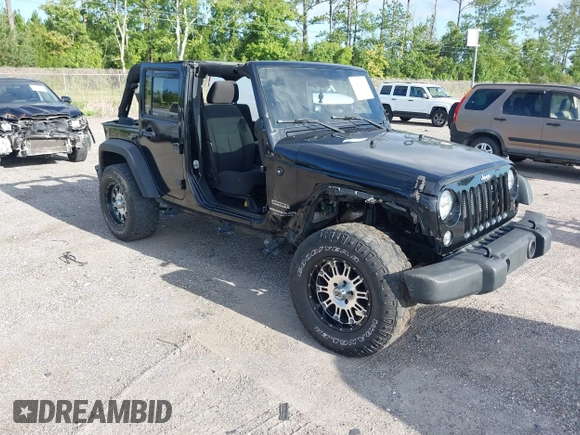 2016 Jeep Wrangler Unlimited Sport with VIN 1C4BJWDG6GL328550, listed as a IAAI auction lot 42741356 with 32,120 mi miles and . Bid and sale history available at DreamBid. Image 1.