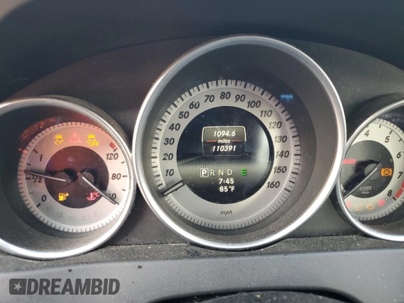 2014 Mercedes-Benz C 250 Sport with VIN WDDGF4HB8EA957803, listed as a Copart auction lot 63412805 with 110,391 mi miles and Clean title. Bid and sale history available at DreamBid. Image 9.