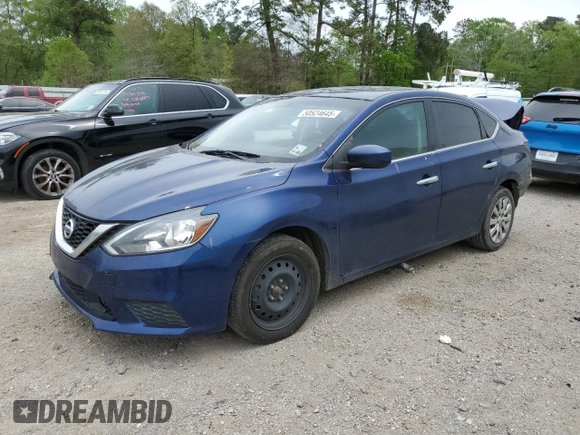 2019 Nissan Sentra SV with VIN 3N1AB7AP8KY241643, listed as a Copart auction lot 50524645 with 129,573 mi miles and Salvage Title. Bid and sale history available at DreamBid. Image 1.