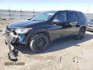 2021 Chevrolet Traverse Premier with VIN 1GNERKKW5MJ269224, listed as a Copart auction lot 47741195 with 75,806 mi miles and Salvage Title. Bid and sale history available at carsss.com. Image 1.