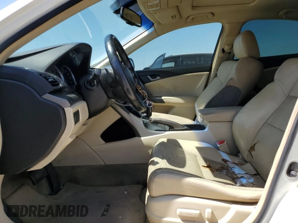 2010 Acura TSX with VIN JH4CU2F61AC018059, listed as a Copart auction lot 62791295 with 165,154 mi miles and Salvage title. Bid and sale history available at DreamBid. Image 7.
