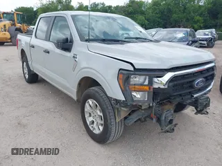 2023 Ford F-150 XL with VIN 1FTFW1E50PKE94894, listed as a IAAI auction lot 42140518 with 35,109 mi miles. Bid and sale history available at carsss.com. Image 1.