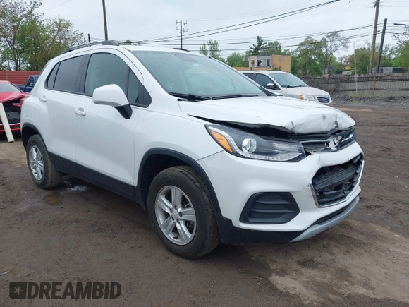 2021 Chevrolet Trax LT with VIN KL7CJPSB2MB358581, listed as a IAAI auction lot 42243675 with 32,517 mi miles and . Bid and sale history available at DreamBid. Image 1.