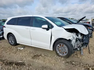 2024 Toyota Sienna LE with VIN 5TDKSKFC9RS145497, listed as a Copart auction lot 55567725 with 22,774 mi miles and Salvage title. Bid and sale history available at DreamBid. Image 4.