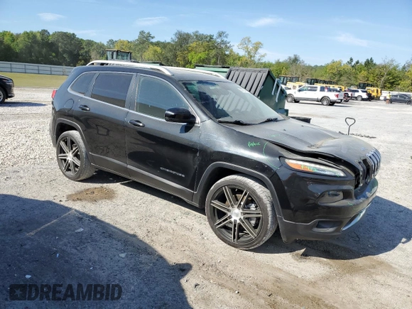2015 Jeep Cherokee Limited with VIN 1C4PJLDS4FW678460, listed as a Copart auction lot 50733465 with 70,015 mi miles and Salvage Title. Bid and sale history available at DreamBid. Image 4.