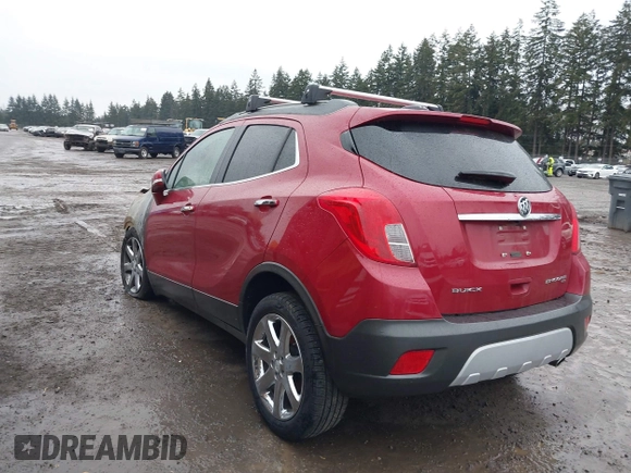 2016 Buick Encore Leather with VIN KL4CJGSB5GB647598, listed as a IAAI auction lot 39984031 with 1 mi miles. Bid and sale history available at carsss.com. Image 3.