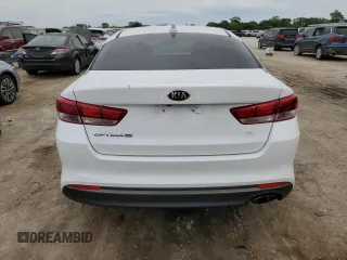 2018 Kia Optima S with VIN 5XXGT4L3XJG188402, listed as a Copart auction lot 57156235 with 107,169 mi miles and Salvage title. Bid and sale history available at DreamBid. Image 6.
