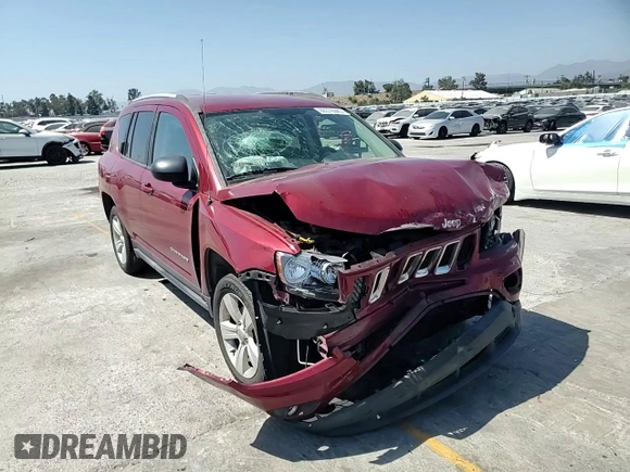 2017 Jeep Compass Sport with VIN 1C4NJCBA6HD124515, listed as a Copart auction lot 60376945 with 150,399 mi miles and Salvage title. Bid and sale history available at DreamBid. Image 14.