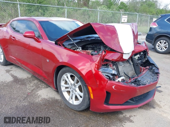 2020 Chevrolet Camaro 1LT with VIN 1G1FB1RX5L0106371, listed as a IAAI auction lot 41935290 with 77,286 mi miles and . Bid and sale history available at DreamBid. Image 1.