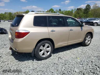 2008 Toyota Highlander Limited with VIN JTEES42A082079968, listed as a Copart auction lot 52254905 with 168,559 mi miles and Clean Title. Bid and sale history available at carsss.com. Image 3.