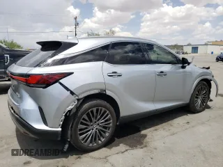 2023 Lexus RX with VIN 2T2BAMCA2PC036155, listed as a Copart auction lot 65650354 with 16,168 mi miles and Salvage Title. Bid and sale history available at carsss.com. Image 3.