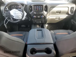 2021 GMC Sierra 1500 AT4 with VIN 1GTP9EED9MZ302644, listed as a Copart auction lot 48487505 with 42,106 mi miles and Salvage Title. Bid and sale history available at carsss.com. Image 8.