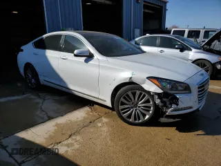 2017 Genesis G80 5.0L Ultimate with VIN KMHGN4JF9HU173414, listed as a Copart auction lot 48376955 with 105,963 mi miles and Salvage Title. Bid and sale history available at carsss.com. Image 4.