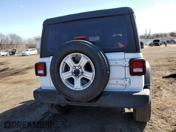 2021 Jeep Wrangler Sport S with VIN 1C4GJXANXMW751236, listed as a Copart auction lot 50683115 with 56,325 mi miles and Salvage Title. Bid and sale history available at DreamBid. Image 6.