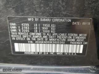 2019 Subaru Impreza Premium with VIN 4S3GKAD69K3605360, listed as a Copart auction lot 86604804 with 123,075 mi miles and Salvage Title. Bid and sale history available at carsss.com. Image 12.