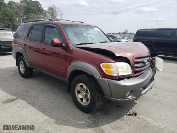 2003 Toyota Sequoia SR5 with VIN 5TDBT44A03S204583, listed as a Copart auction lot 49802095 with 220,613 mi miles and Salvage Title. Bid and sale history available at carsss.com. Image 4.