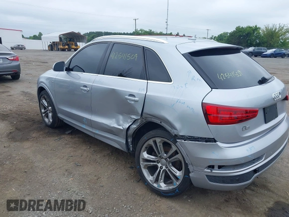 2016 Audi Q3 Prestige with VIN WA1FFCFS9GR007872, listed as a IAAI auction lot 42541509 with 86,187 mi miles and . Bid and sale history available at DreamBid. Image 3.