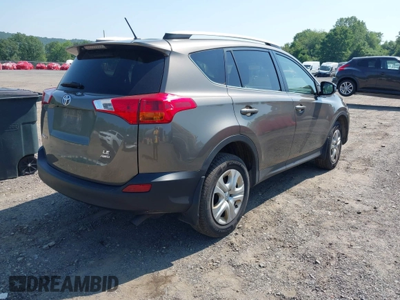 2015 Toyota RAV4 LE with VIN JTMBFREV9FD117691, listed as a IAAI auction lot 42429598 with 132,752 mi miles and . Bid and sale history available at DreamBid. Image 4.