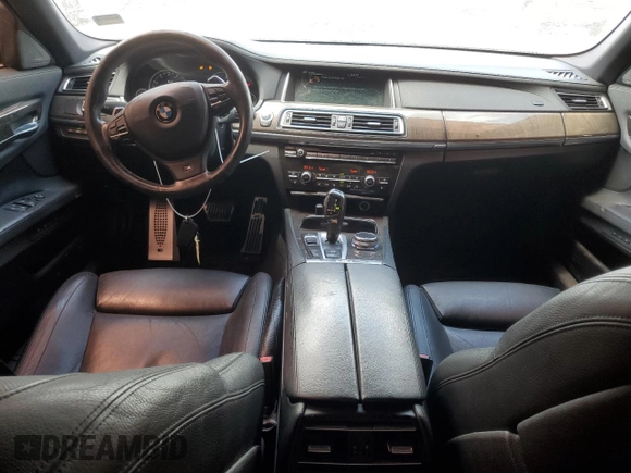 2014 BMW 7 Series 740Li with VIN WBAYE4C53ED137952, listed as a Copart auction lot 62829515 with 151,160 mi miles and Salvage title. Bid and sale history available at DreamBid. Image 8.