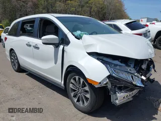 2022 Honda Odyssey EX-L z VIN 5FNRL6H70NB061716, wystawiony jako IAAI lot #42123969 z przebiegiem Nie podano mil oraz . Historia ofert i sprzedaży dostępna na DreamBid. Obrazek 1.