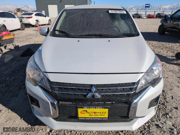 2022 Mitsubishi Mirage ES with VIN ML32AUHJ7NH008702, listed as a Copart auction lot 41927095 with 48,532 mi miles and Salvage Title. Bid and sale history available at carsss.com. Image 5.