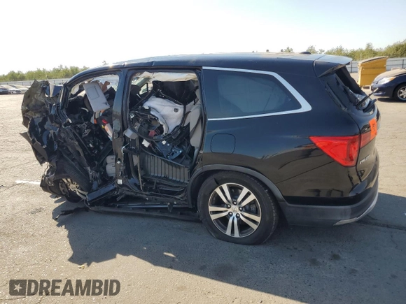 2016 Honda Pilot EX-L with VIN 5FNYF5H79GB043134, listed as a Copart auction lot 75058574 with Not Provided miles and Salvage Title. Bid and sale history available at DreamBid. Image 2.