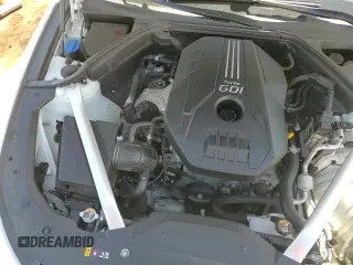 2022 Genesis G70 2.0T with VIN KMTG34TA6NU088944, listed as a Copart auction lot 55009555 with 33,127 mi miles and Salvage title. Bid and sale history available at DreamBid. Image 13.