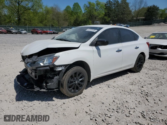 2018 Nissan Sentra S with VIN 3N1AB7AP9JY337151, listed as a Copart auction lot 52870135 with 144,845 mi miles and Salvage Title. Bid and sale history available at carsss.com. Image 1.