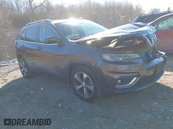 2019 Jeep Cherokee Limited with VIN 1C4PJLDB4KD327439, listed as a IAAI auction lot 41287922 with 42,968 mi miles and . Bid and sale history available at DreamBid. Image 1.