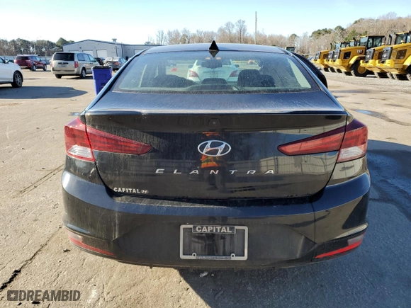 2020 Hyundai Elantra Value Edition with VIN KMHD84LF7LU902946, listed as a Copart auction lot 47258745 with 65,636 mi miles and Salvage Title. Bid and sale history available at carsss.com. Image 6.