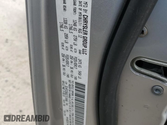 2013 Dodge Journey SXT with VIN 3C4PDCBG6DT518086, listed as a Copart auction lot 49843785 with 139,472 mi miles and Salvage Title. Bid and sale history available at carsss.com. Image 13.