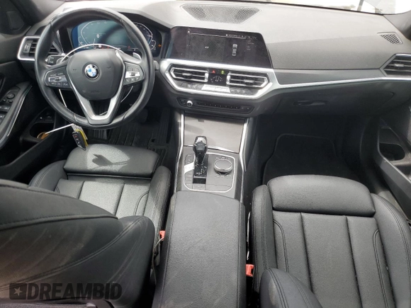 2021 BMW 3 Series 330e with VIN 3MW5P7J07M8B90476, listed as a Copart auction lot 50614505 with 55,518 mi miles and Salvage Title. Bid and sale history available at carsss.com. Image 8.