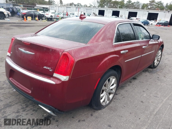 2017 Chrysler 300 with VIN 2C3CCAKG4HH604148, listed as a IAAI auction lot 38890500 with 1 mi miles. Bid and sale history available at carsss.com. Image 4.