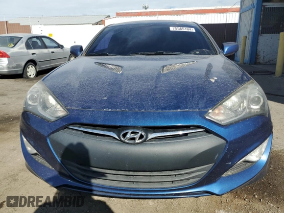 2014 Hyundai Genesis Coupe 2.0T with VIN KMHHT6KD6EU116893, listed as a Copart auction lot 75565104 with 79,122 mi miles and Clean title. Bid and sale history available at DreamBid. Image 5.