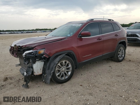 2020 Jeep Cherokee Altitude with VIN 1C4PJLLB4LD581137, listed as a Copart auction lot 55082395 with 63,685 mi miles and Salvage title. Bid and sale history available at DreamBid. Image 1.