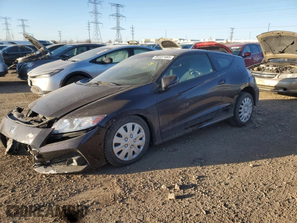 2016 Honda CR-Z EX with VIN JHMZF1D60GS001267, listed as a Copart auction lot 89337465 with 33,415 mi miles and Salvage Title. Bid and sale history available at carsss.com. Image 1.