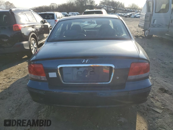 2002 Hyundai Sonata GLS with VIN KMHWF35H62A567458, listed as a Copart auction lot 84374214 with 0 mi miles and Salvage Title. Bid and sale history available at carsss.com. Image 6.