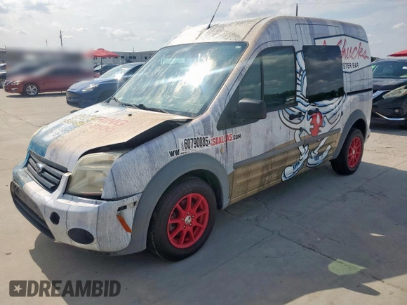 2010 Ford Transit Connect XLT с VIN NM0LS6BN7AT013277, выставлен на аукционе Copart как лот 60790085 с пробегом 67 016 миль миль и Списание • Salvage title. История ставок и продаж доступна на DreamBid. Изображение 1.