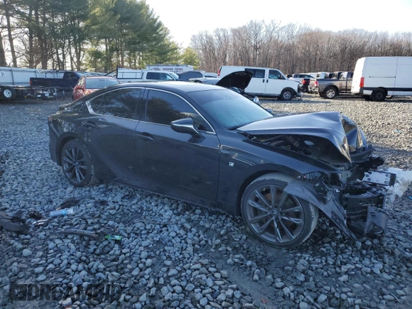 2022 Lexus IS 350 F Sport with VIN JTHGZ1E20N5026160, listed as a Copart auction lot 85390704 with 25,953 mi miles and Salvage title. Bid and sale history available at DreamBid. Image 4.