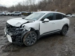 2025 Nissan Kicks SV with VIN 3N8AP6CB1SL304965, listed as a Copart auction lot 46785055 with 17,407 mi miles and Salvage Title. Bid and sale history available at carsss.com. Image 1.